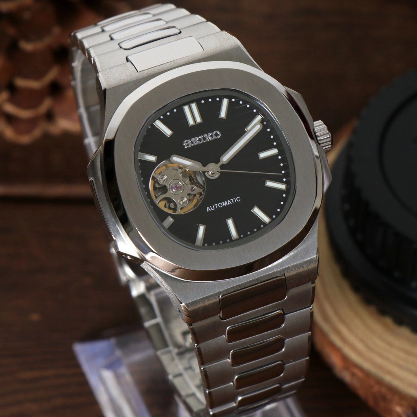 Seiko Nautilus | Black Open Heart