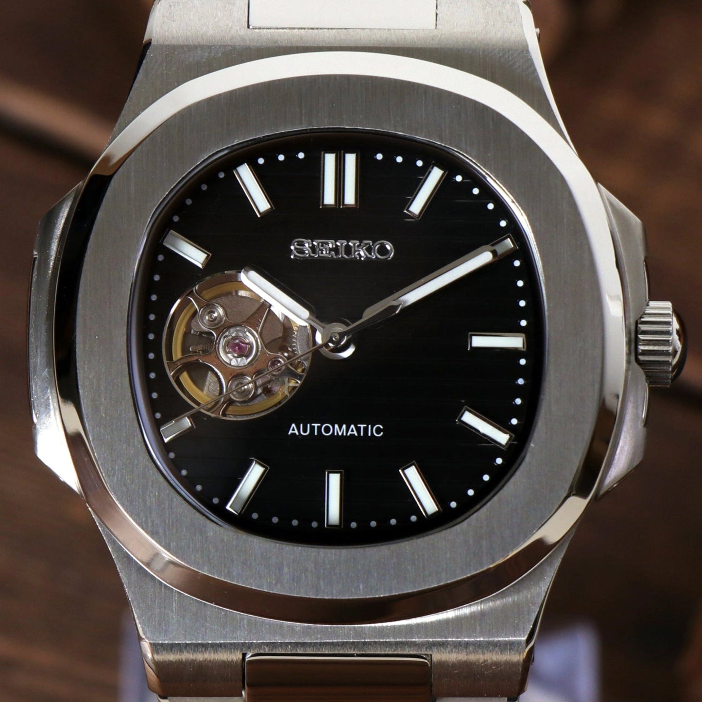 Seiko Nautilus | Black Open Heart