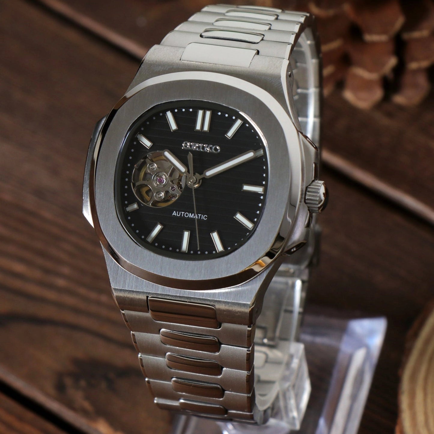 Seiko Nautilus | Black Open Heart