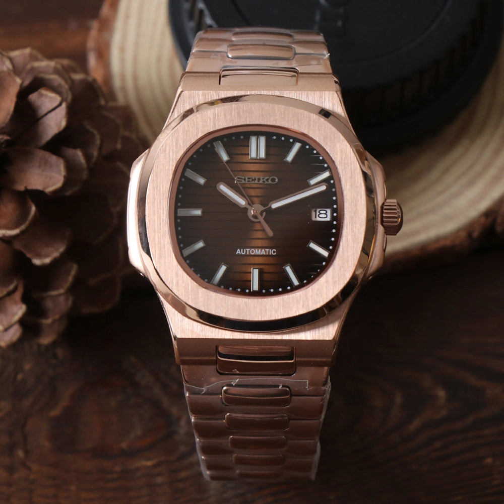 Seiko Nautilus | Rose Gold Chocolate